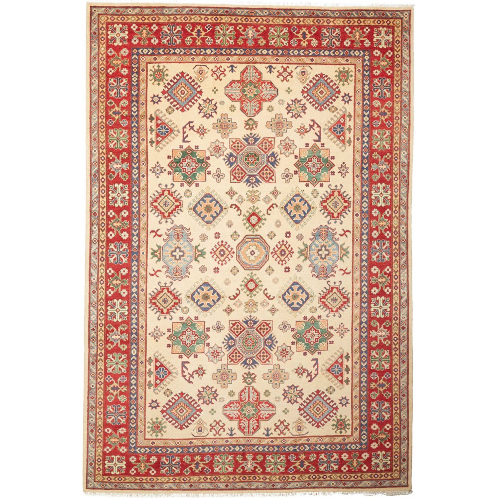 Tappeto Kazak Pakistan marrone 200x301 Tappeto Kazak Pakistan marrone 200x301