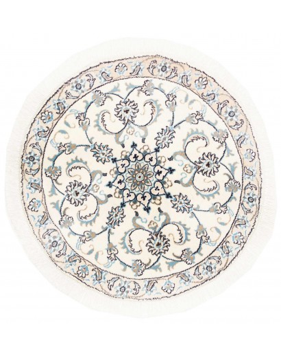 Tappeto Nain Kashmar Persia beige grigio 100x100