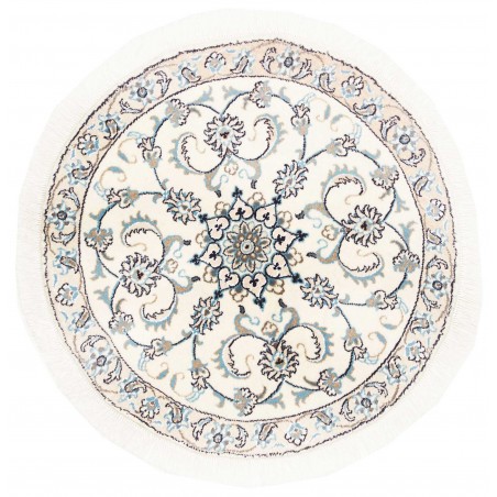 Tappeto Nain Kashmar Persia beige grigio 100x100