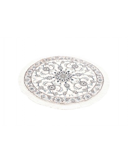 Tappeto Nain Kashmar Persia beige grigio 100x100