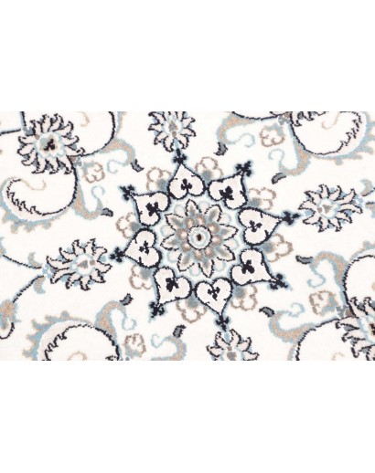 Tappeto Nain Kashmar Persia beige grigio 100x100