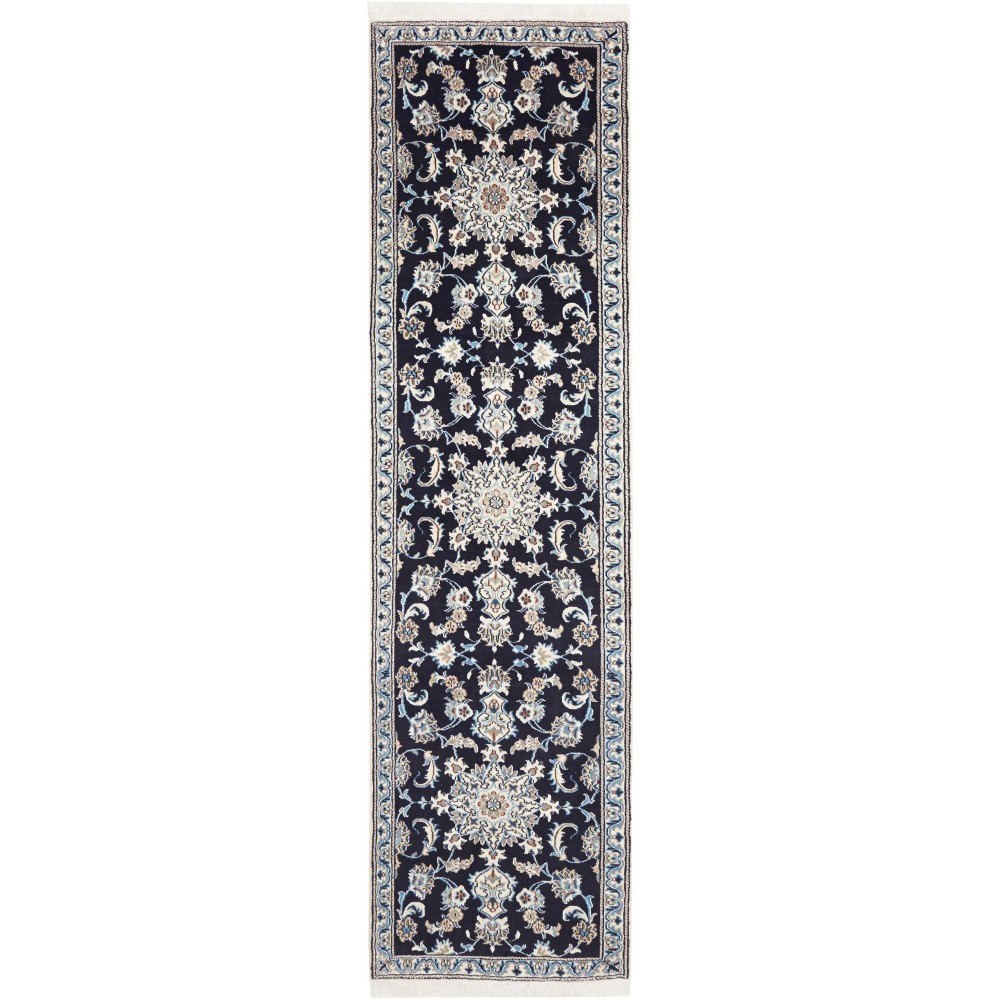 Tappeto Nain Kashmar Persia grigio 78x300