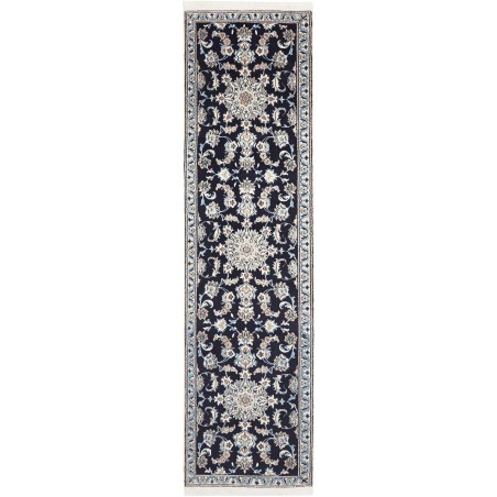Tappeto Nain Kashmar Persia grigio 78x300