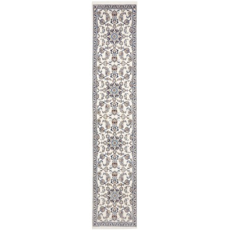 Tappeto Nain Kashmar Persia bianco 80x395