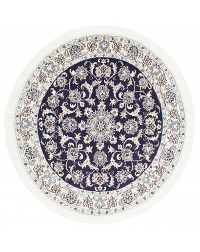 Tappeto Nain Kashmar Persia grigio 126x133