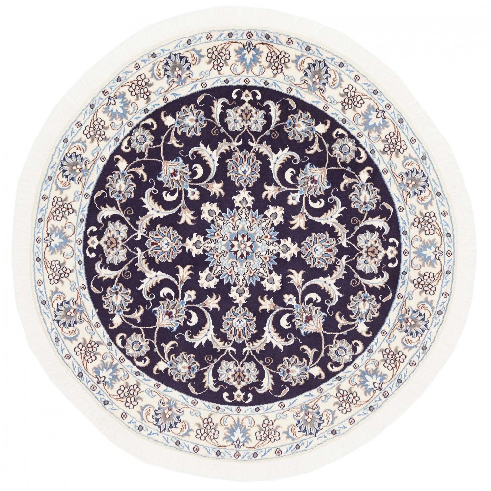 Tappeto Nain Kashmar Persia grigio 146x146