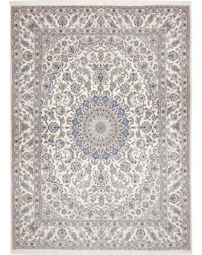 Tappeto Nain Kashmar Persia bianco 290x400