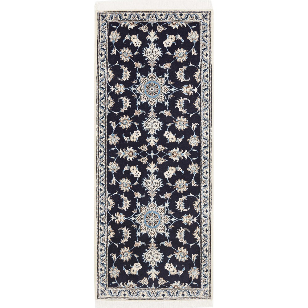 Tappeto Nain Kashmar Persia bianco 80x200
