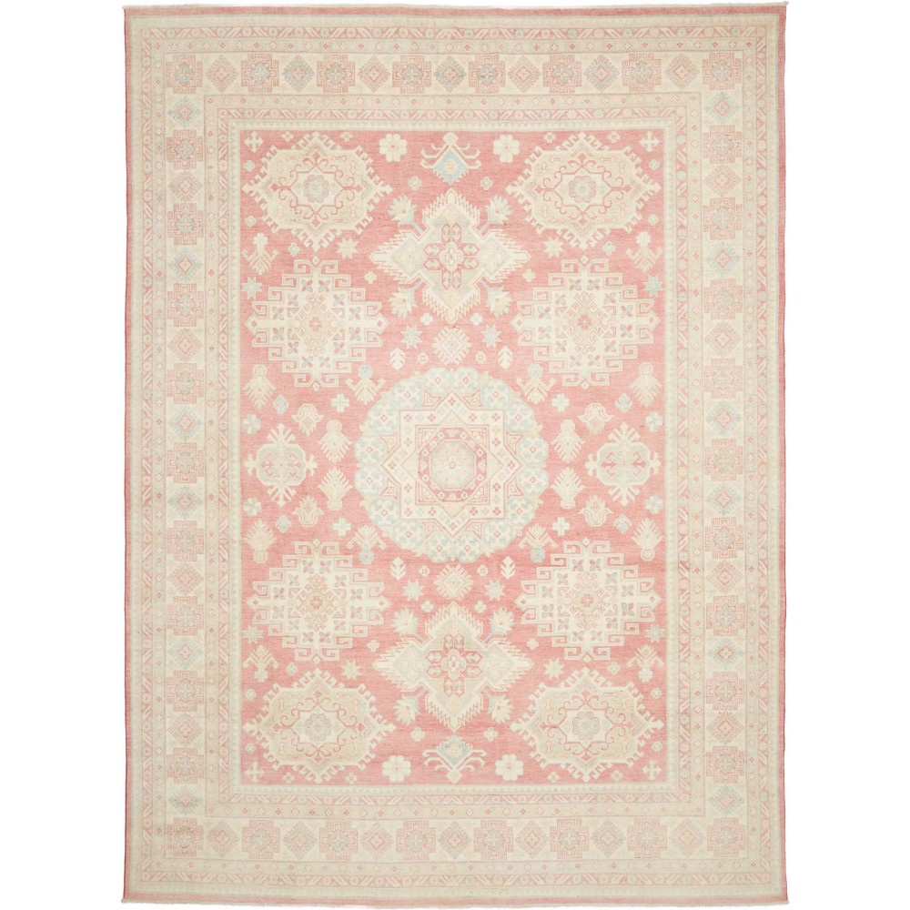 Tappeto Kazak Afghanistan giallo bianco 265x360