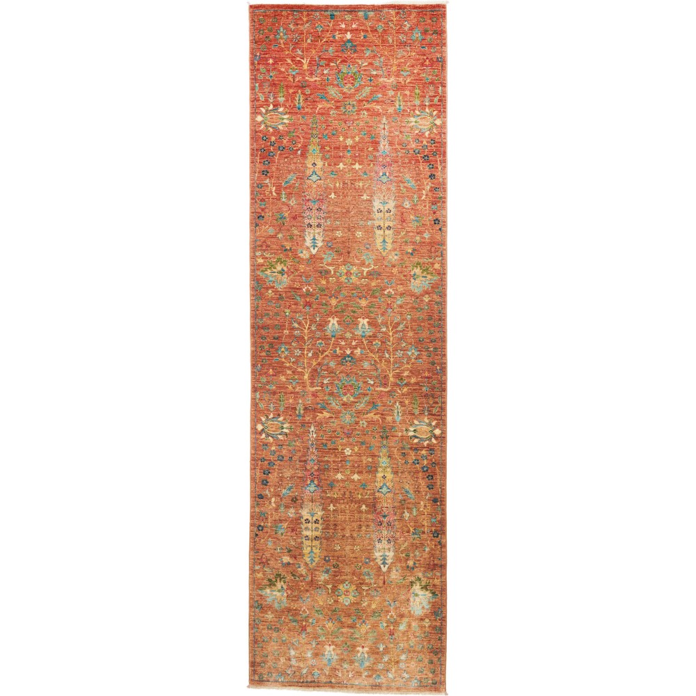 Tappeto Shahi Fine Pakistan arancione bianco 84x294