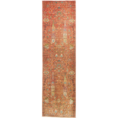 Tappeto Shahi Fine Pakistan arancione bianco 84x294