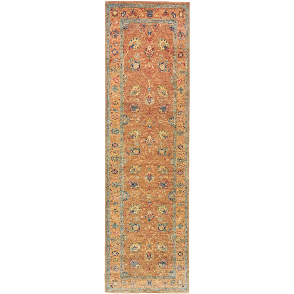 Tappeto Shahi Fine Pakistan marrone arancione 80x279