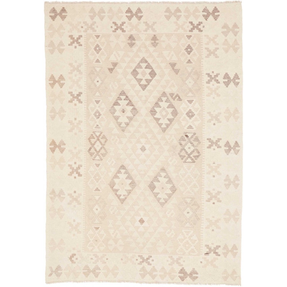 Tappeto Kilim Afghanistan bianco 124x177