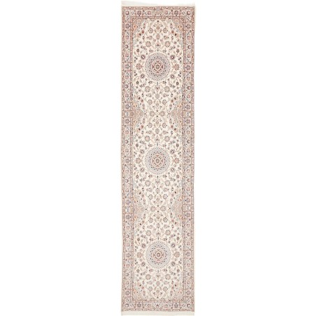 Tappeto Nain 6La Persia bianco grigio 80x336
