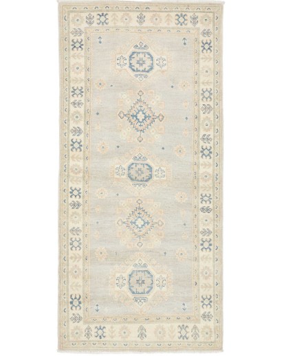 Tappeto Kazak Afghanistan bianco 92x192