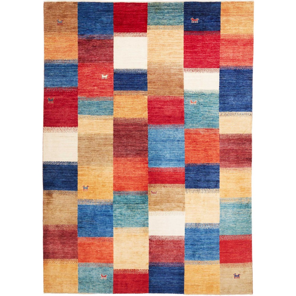 Tappeto Fun Collection Pakistan marrone blu 243x337