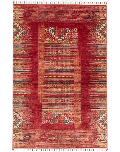 Tappeto Siva Pakistan marrone arancione 100x150