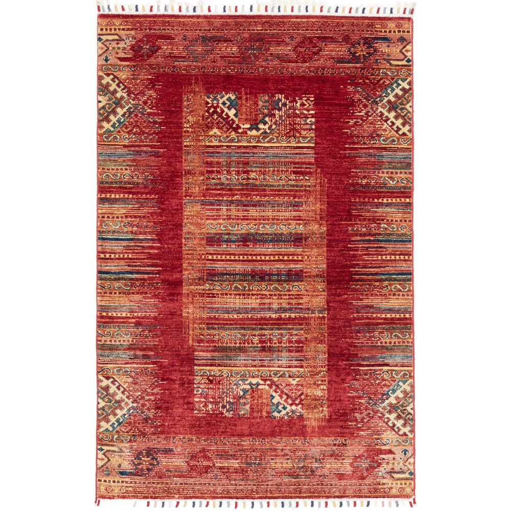 Tappeto Siva Pakistan marrone arancione 100x150