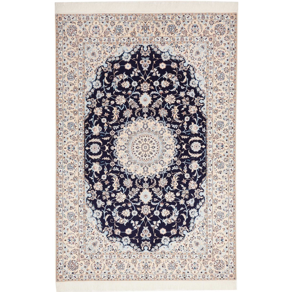 Tappeto Nain 6La Persia bianco grigio 155x232