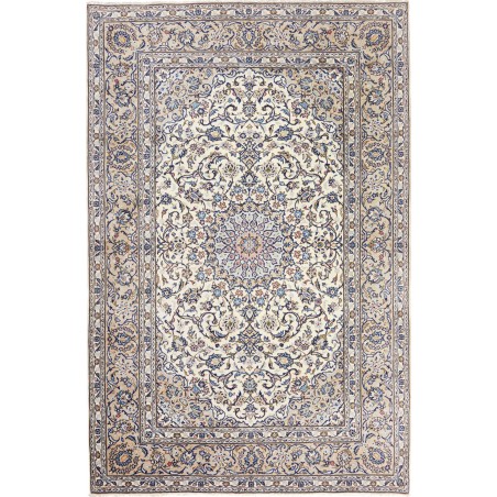 Tappeto Kashan Persia bianco grigio 200x310