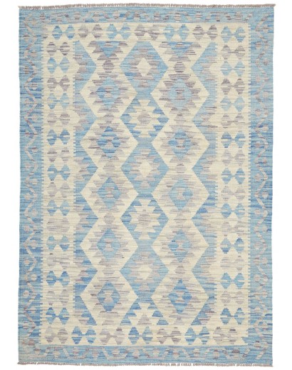 Tappeto Kilim Afghanistan beige grigio 127x189