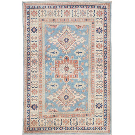 Tappeto Kazak Afghanistan beige blu 96x144