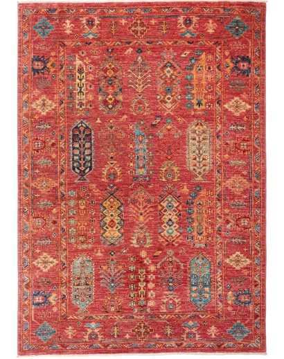 Tappeto Tribal Pakistan marrone giallo 127x176