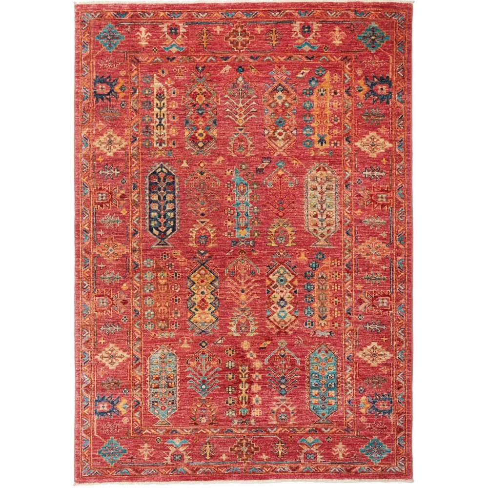 Tappeto Tribal Pakistan marrone giallo 127x176