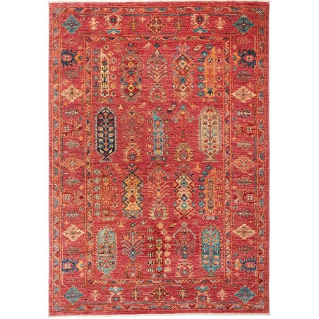 Tappeto Tribal Pakistan marrone giallo 127x176