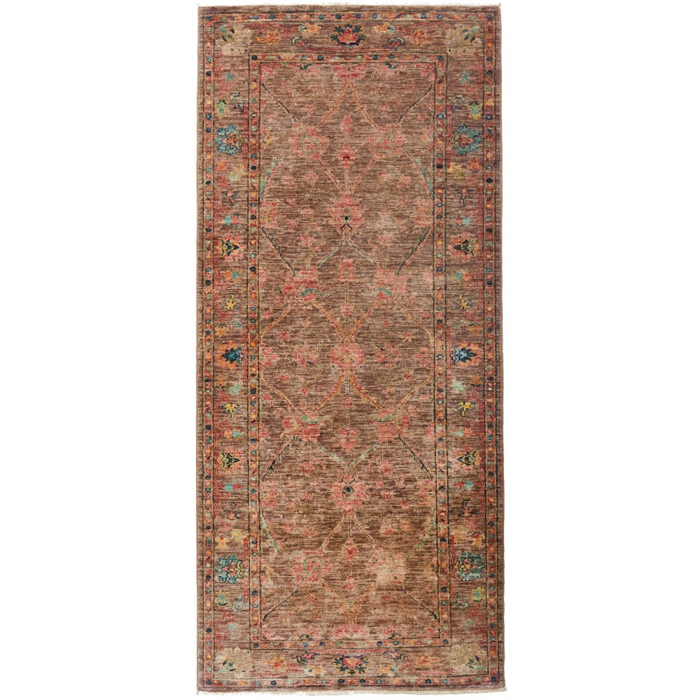 Tappeto Zigler Fine Pakistan azzurro giallo 82x188