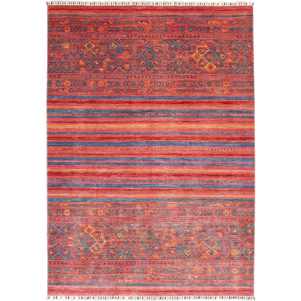 Tappeto Rubin Pakistan rosso azzurro 171x239