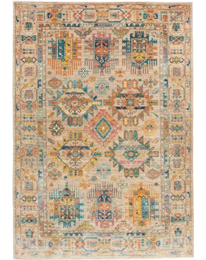 Tappeto Tribal Pakistan marrone grigio 163x244