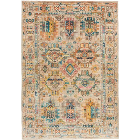 Tappeto Tribal Pakistan marrone grigio 163x244
