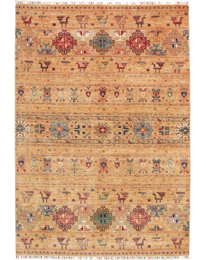 Tappeto Rubin Pakistan arancione grigio 169x244