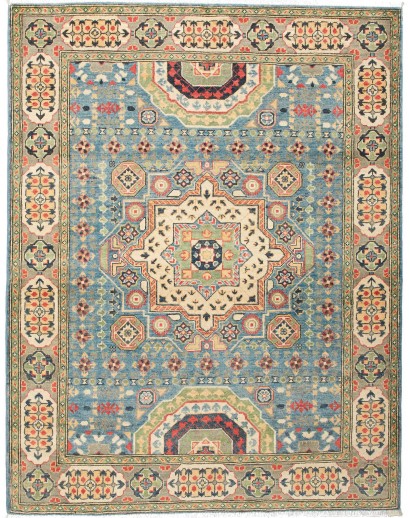 Tappeto Kazak Afghanistan marrone grigio 153x197