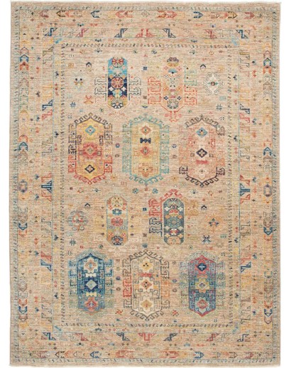 Tappeto Tribal Pakistan marrone grigio 171x228