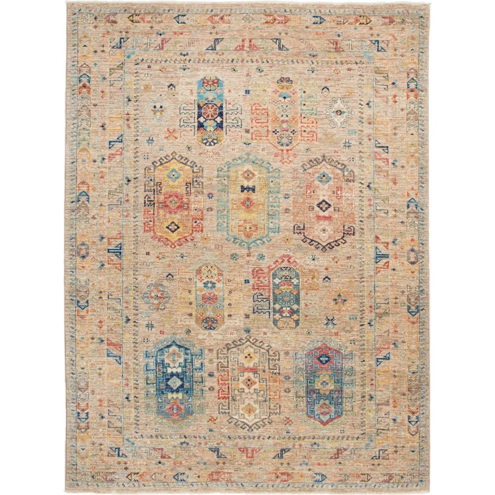 Tappeto Tribal Pakistan marrone grigio 171x228