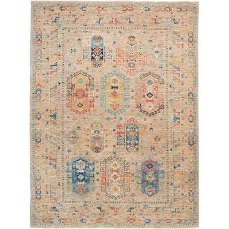 Tappeto Tribal Pakistan marrone grigio 171x228