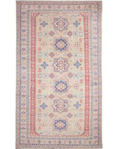 Tappeto Kazak Afghanistan beige grigio 286x491