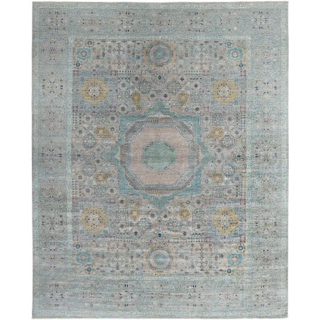 Tappeto Mamlouk Pakistan azzurro 391x490