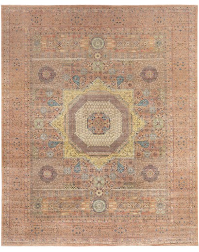 Tappeto Mamlouk Pakistan marrone bianco 372x463