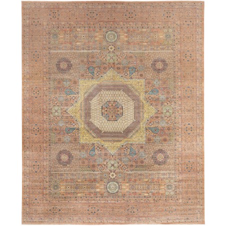 Tappeto Mamlouk Pakistan marrone bianco 372x463