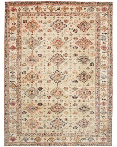 Tappeto Kazak Fine Pakistan marrone beige 277x370