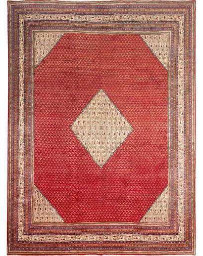 Tappeto Sarough Mir Persia marrone giallo 287x385