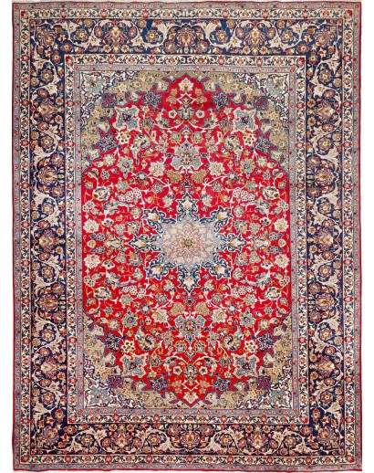 Tappeto Nadjafabad Persia beige grigio 312x420