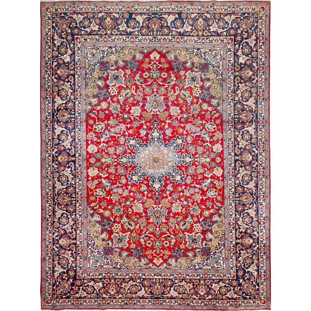 Tappeto Nadjafabad Persia beige grigio 312x420
