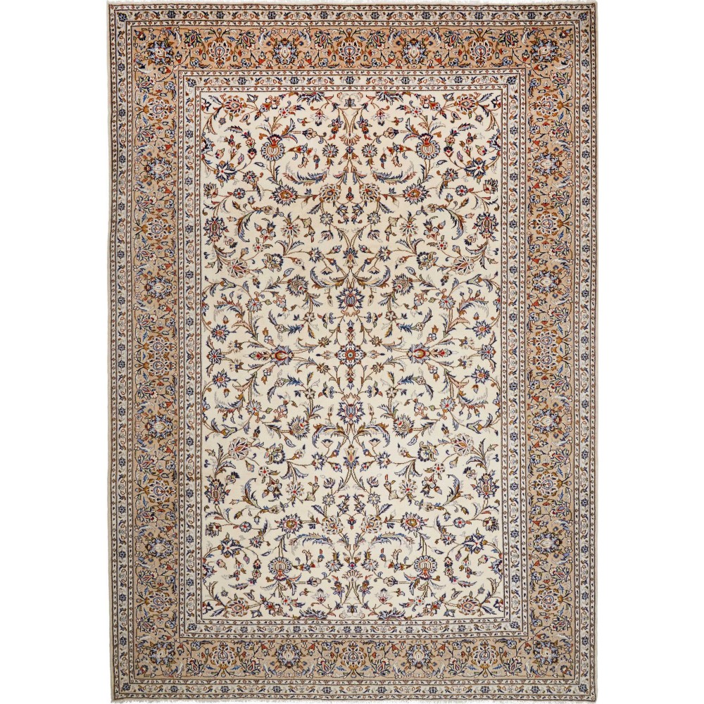 Tappeto Kashan Persia beige marrone 258x367