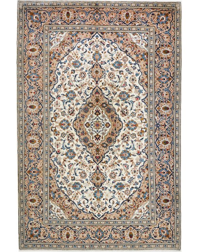 Tappeto Kashan Persia beige marrone 200x308