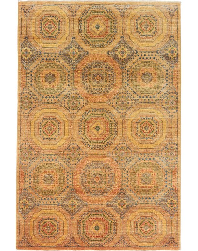 Tappeto Mamlouk Pakistan arancione marrone 126x189