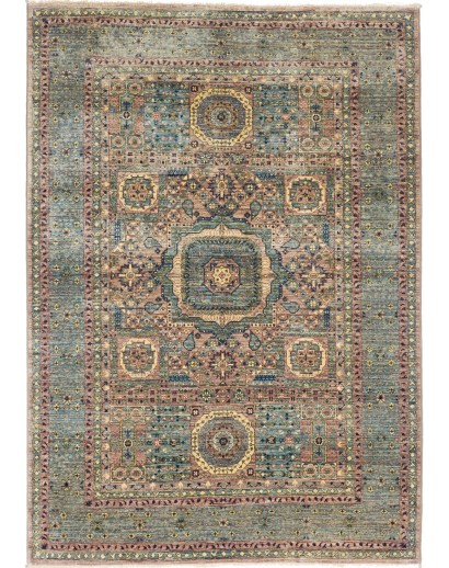 Tappeto Mamlouk Pakistan bianco grigio 127x183
